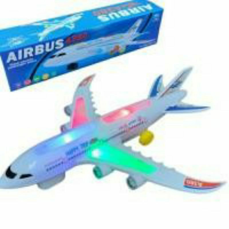 Mainan Pesawar Air Bus Nyala Dan Suara