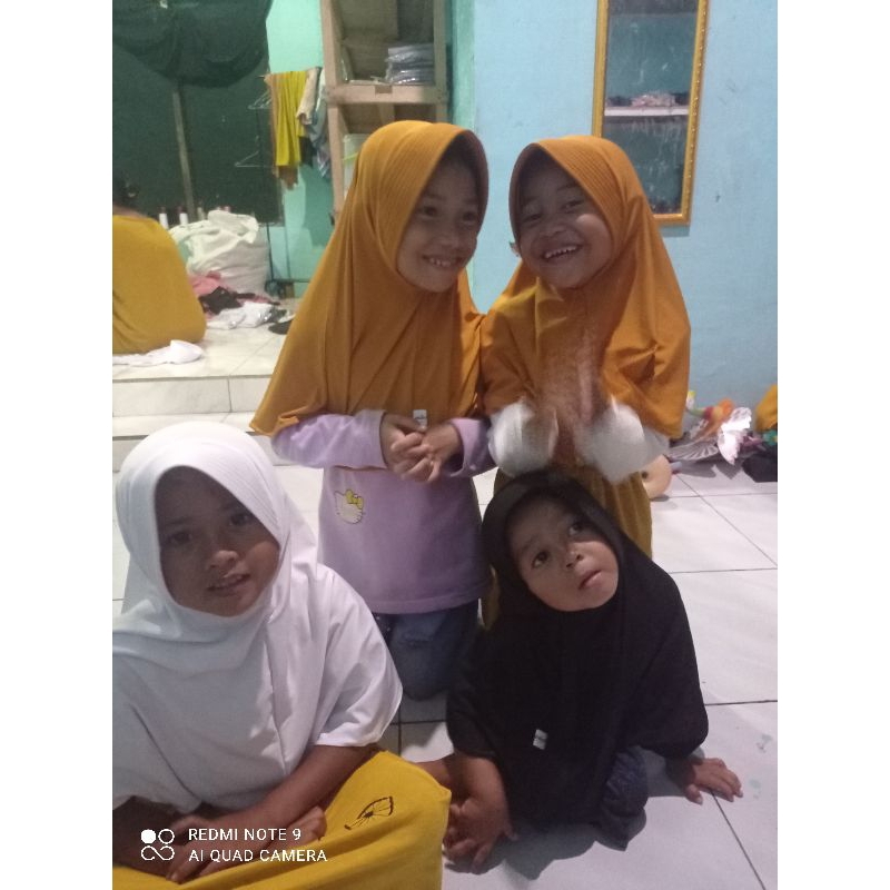 HIJAB BERGO HAMIDAH ANAK SEKOLAH SD UNTUK USIA 4SAMPE 10TAUN (merek Aulia hijab)