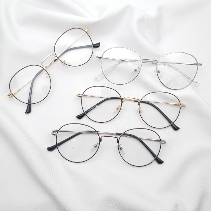 kacamata Oval minus Anti radiasi bulat