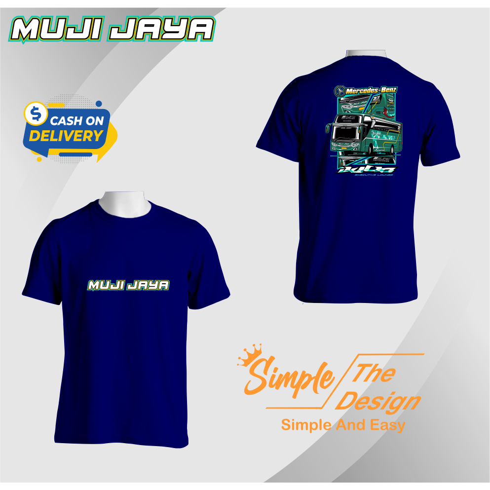 Kaos Bus Muji Jaya Kaos Bus MJPM Kaos Bus Murah Berkualitas Full Sablon Harga Murah