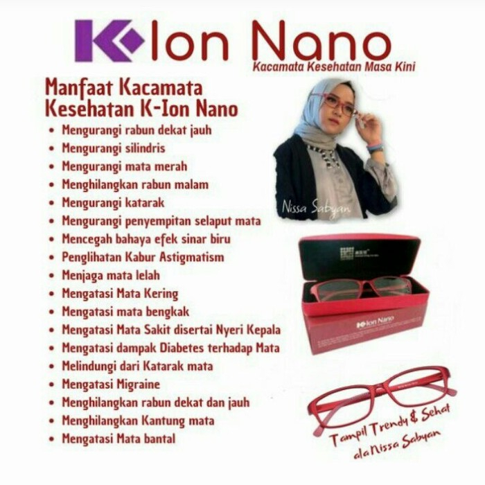 KACAMATA K ION NANO TERAPI ORIGINAL - KACAMATA KESEHATAN K-ION NANO ORIGINAL