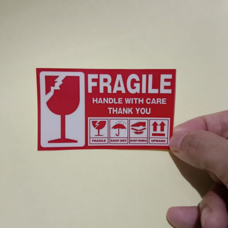 

Isi 20pcs - Stiker Anti Pecah - Sticker Fragile