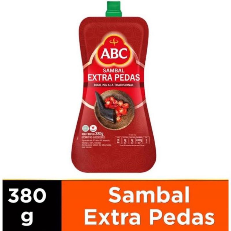 

ABC Sambal extra pedas 380g (pouch)