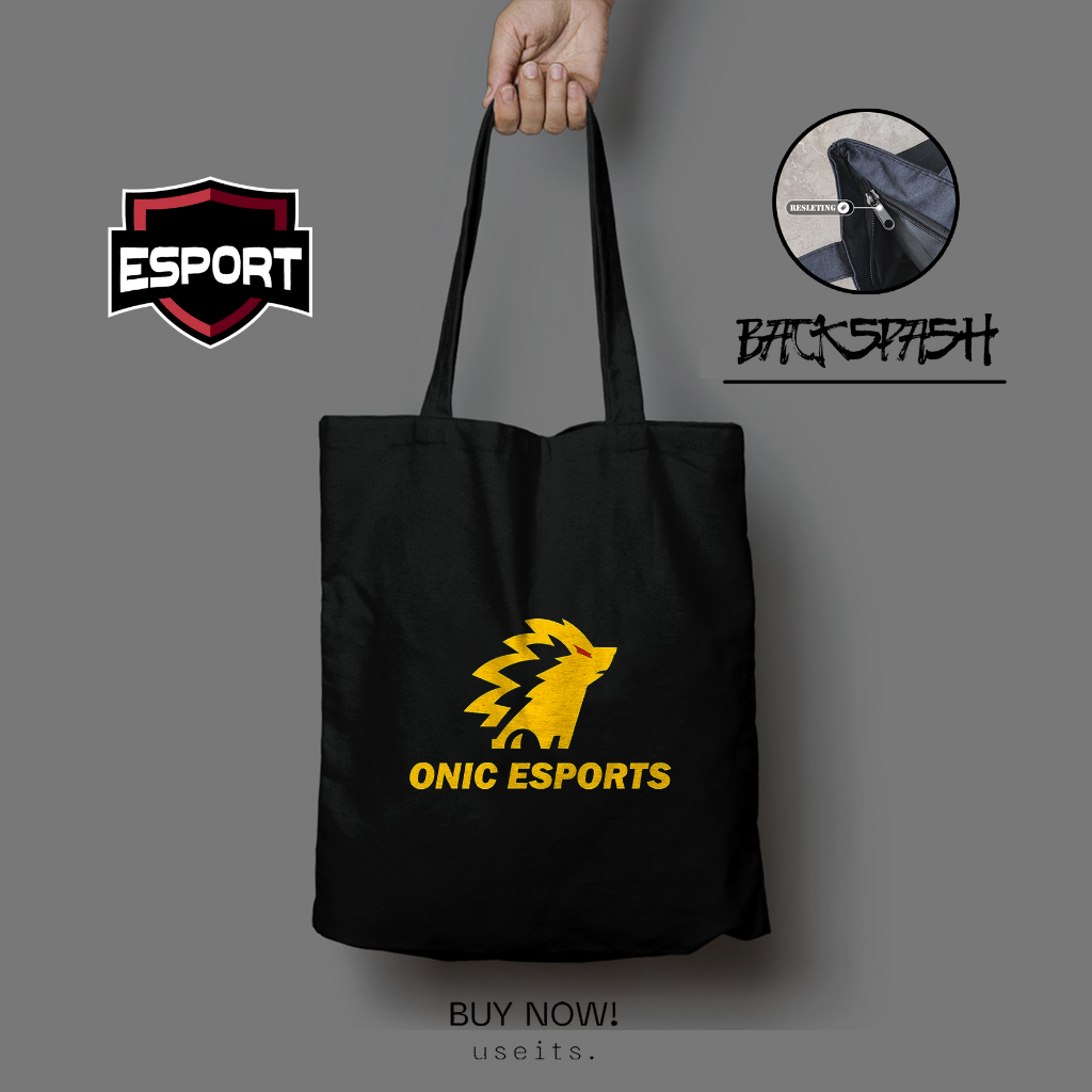 Totebag Tas E Sports EVOS RRQ ONIC Custom Pria Wanita - E-SPORTS