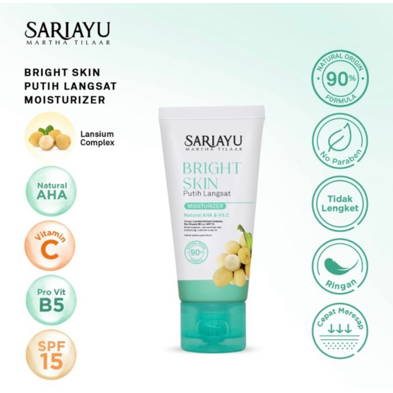 Sariayu bright skin putih langsat moisturizer 35 gram ( pelembab sariayu )