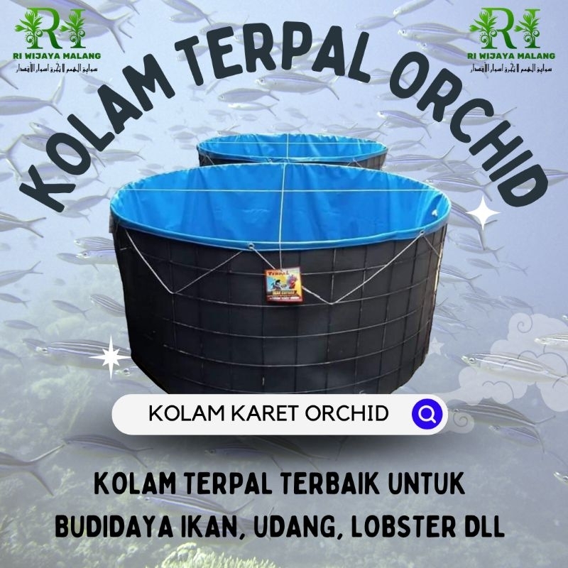 KOLAM ORCHID KARET BULAT D 1,8 M (T 1,2) FULLSEAT/ KOLAM BIOFLOG / KOLAM KARET ORCHID / KOLAM PORTAB