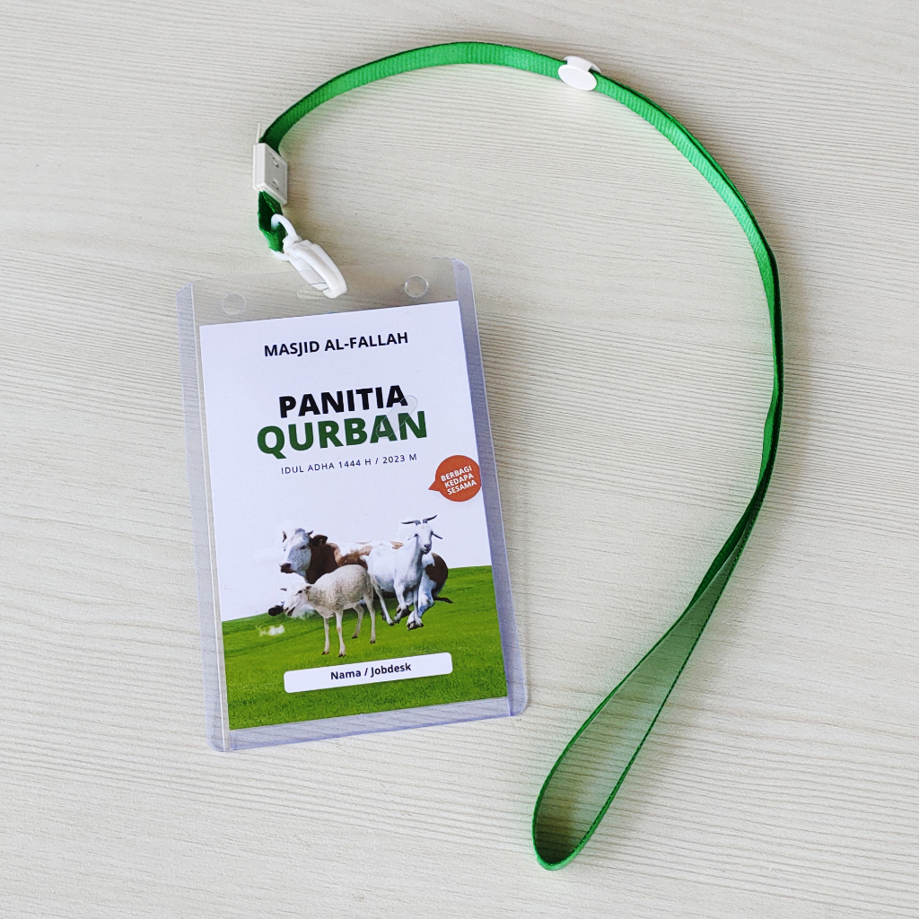 

NAME TAG PANITIA QURBAN COSTUME