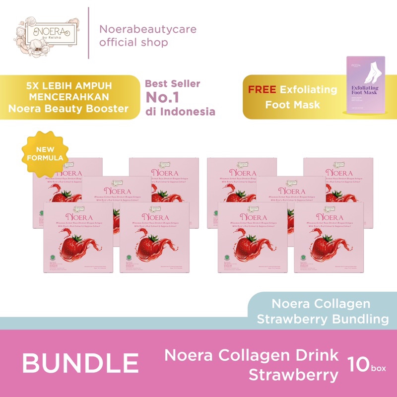 Special Package Noera Collagen Drink 10 Box Free Foot Mask | Minuman
Kolagen Pemutih Badan Cepat | Noera Premium Collagen Drink | Colagen
Beauty Drink