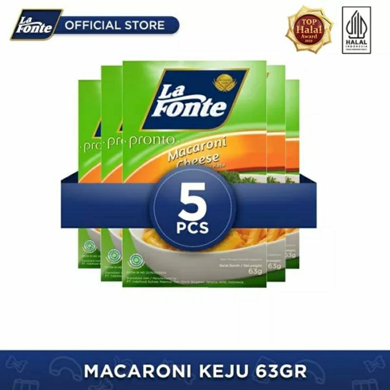 

LA FONTE MACARONI KEJU 63 GRAM - 5 PCS