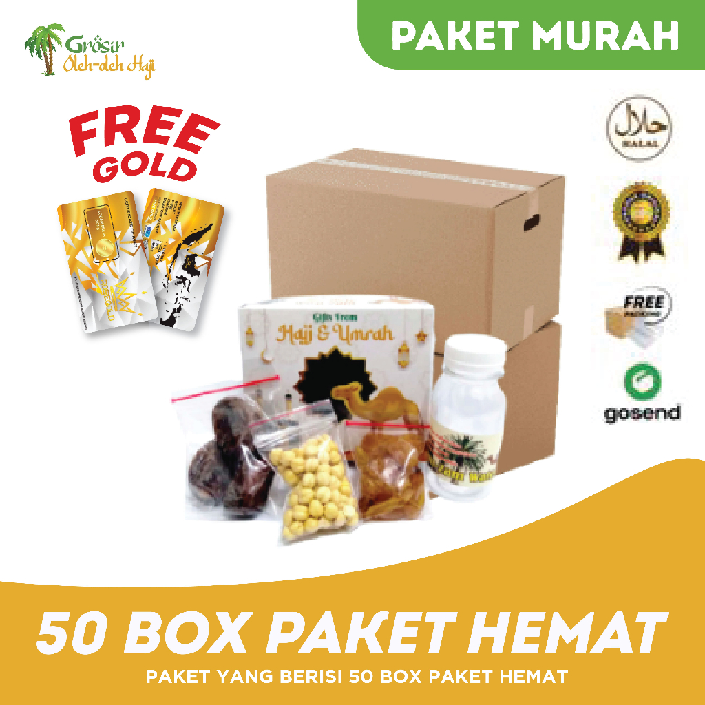 Paket Oleh-oleh Haji Umroh harga Hemat 50 pcs