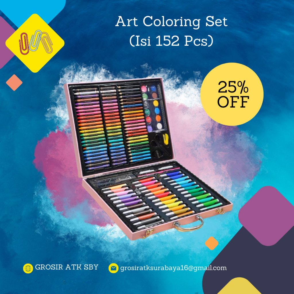 

Art Coloring Set (152 Pcs)