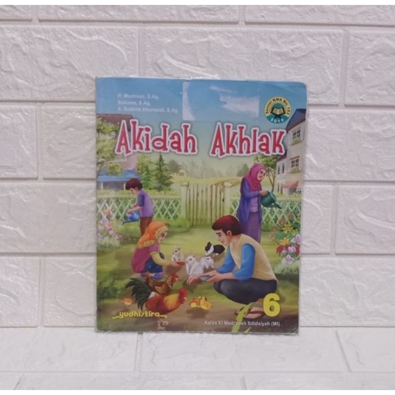 Akidah Akhlak Yudhistira kelas 6 bekas pakai