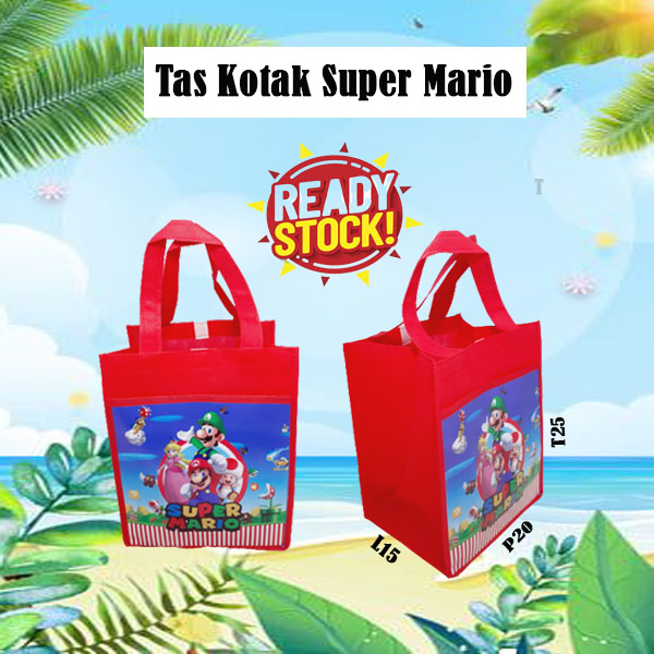 

Tas Souvenir ultah Mario Bross Kantong Ready Stok