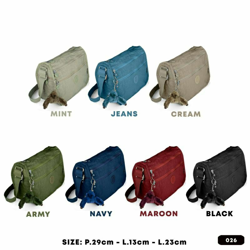 TAS SELEMPANG WANITA TAS KP 026 TAS NYLON TAS SELEMPANG BESAR TAS WANITA IMPORT BEST SELLER TERBARU BISA BAYAR DITEMPAT.!!!!