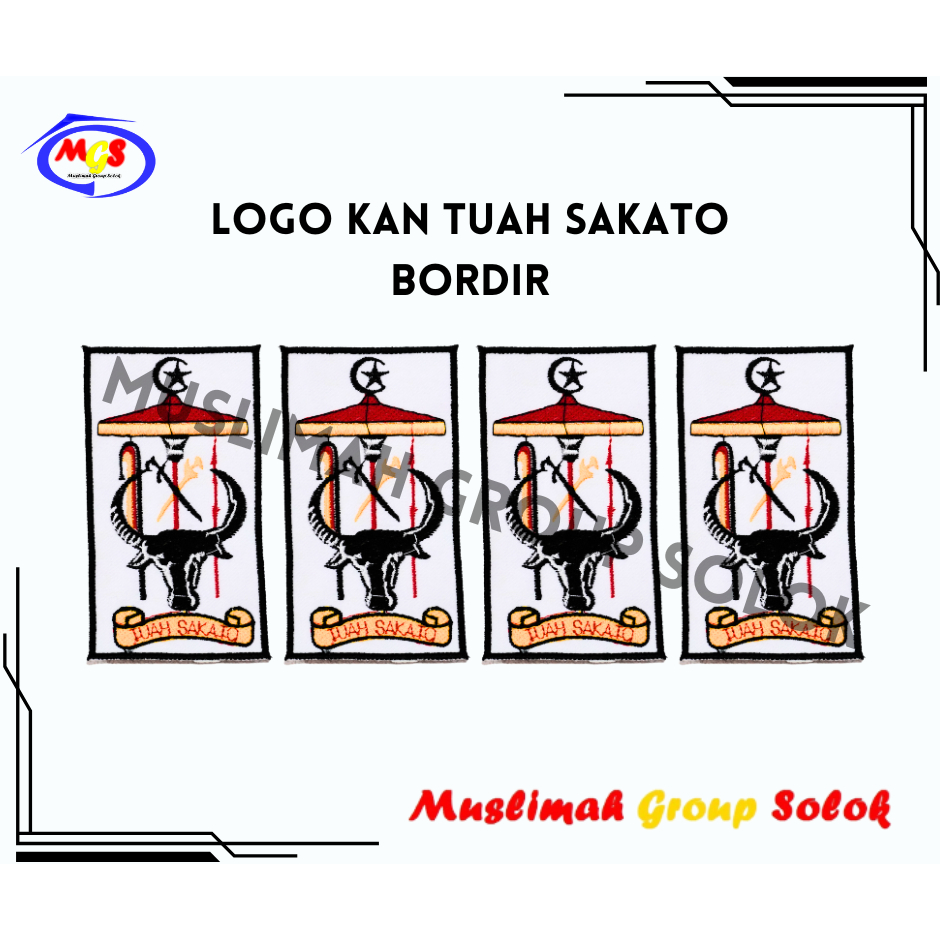 Logo KAN Tuah Sakato Bordir Timbul