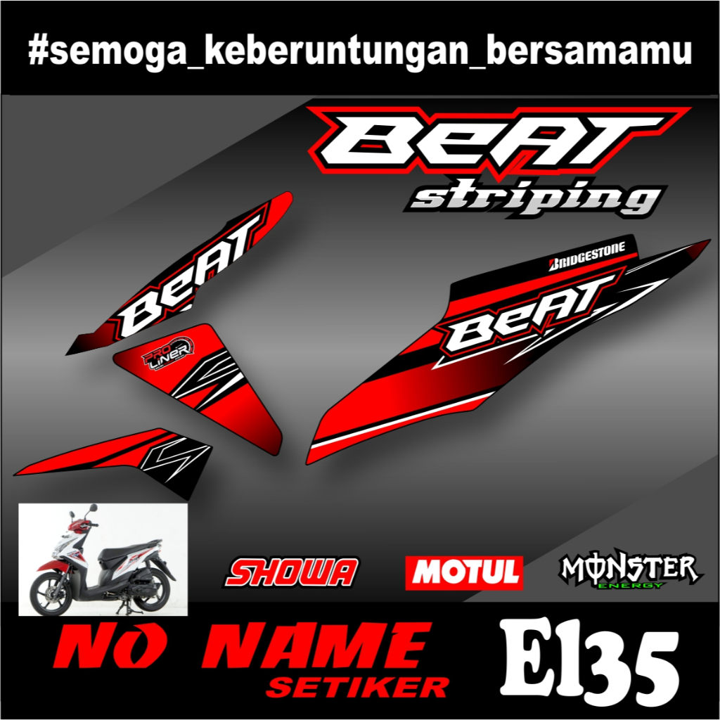 striping semi full setiker stiker beat fi (el35) 2013-2015 variasi stiker motor honda setriping beat