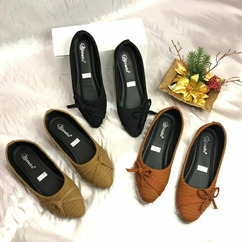 FLAT SHOES FASHION DIATELLO RIBBON SIZE 37-40