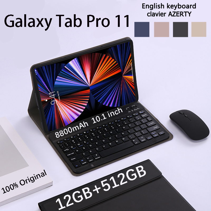 【Bisa COD】4G/5G Baru tablet Android GALAXY tab PRO 11 10.1 inch HD kamera 12GB+512GB dual SIM wifi siswa belajar tablet home office tablet murah PC