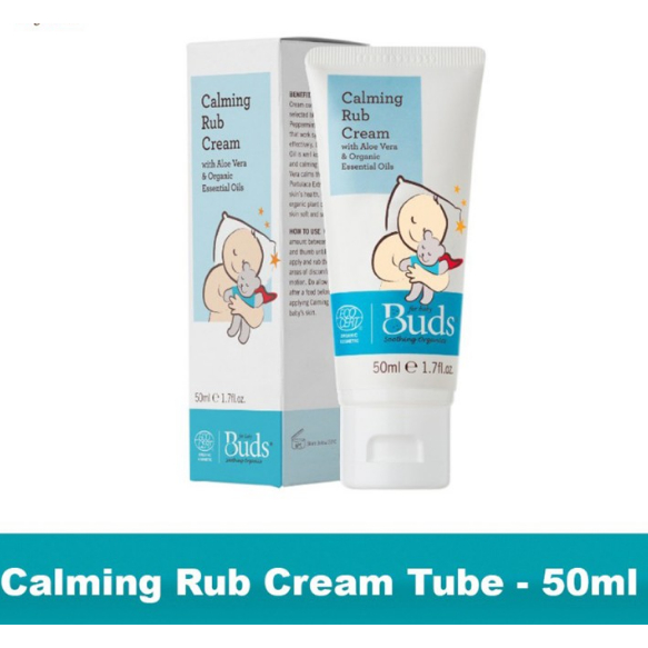 BUDS SOOTHING ORGANICS CALMING TUMMY RUB CREAM TUBE