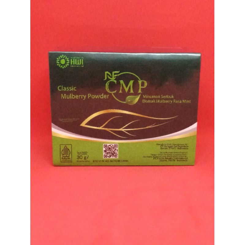 CMP HWI | CMP Classic Mulberry Powder rasa Mint ASLI HWI 1 Box isi 30 Sachets