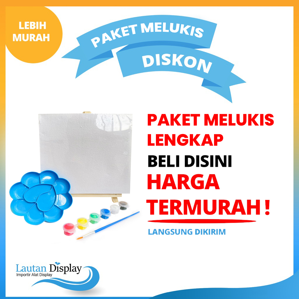 

Alat Lukis Lengkap 1 Paket Alat Melukis Anak (Cat Lukis Kanvas Kuas Palet) Paket Lukis Anak 1 Set Lukis Peralatan Melukis Painting Kit Murah Stand Mini Easel Stand Lukis Mini Paket Painting Kit Kanvas