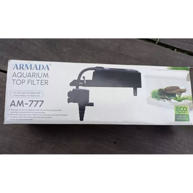 Top Filter Armada AM-777 Filter atas Aquarium Aquascape ikan hias