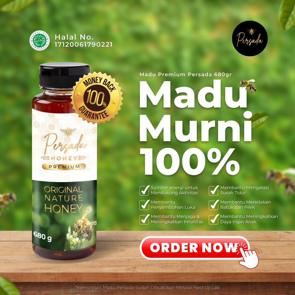 Madu Premium 100% Madu Murni | Persada 340gr 680gr
