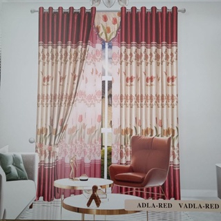 Gorden Blackout Import Motif Tulip/Mawar