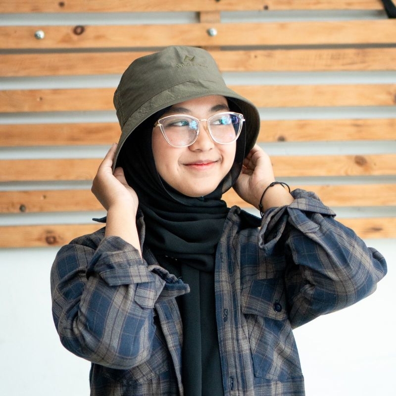 CONSINA TOPI BUCKET HAT WARNA BOLAK BALIK PRIA WANITA TOPI RIMBA