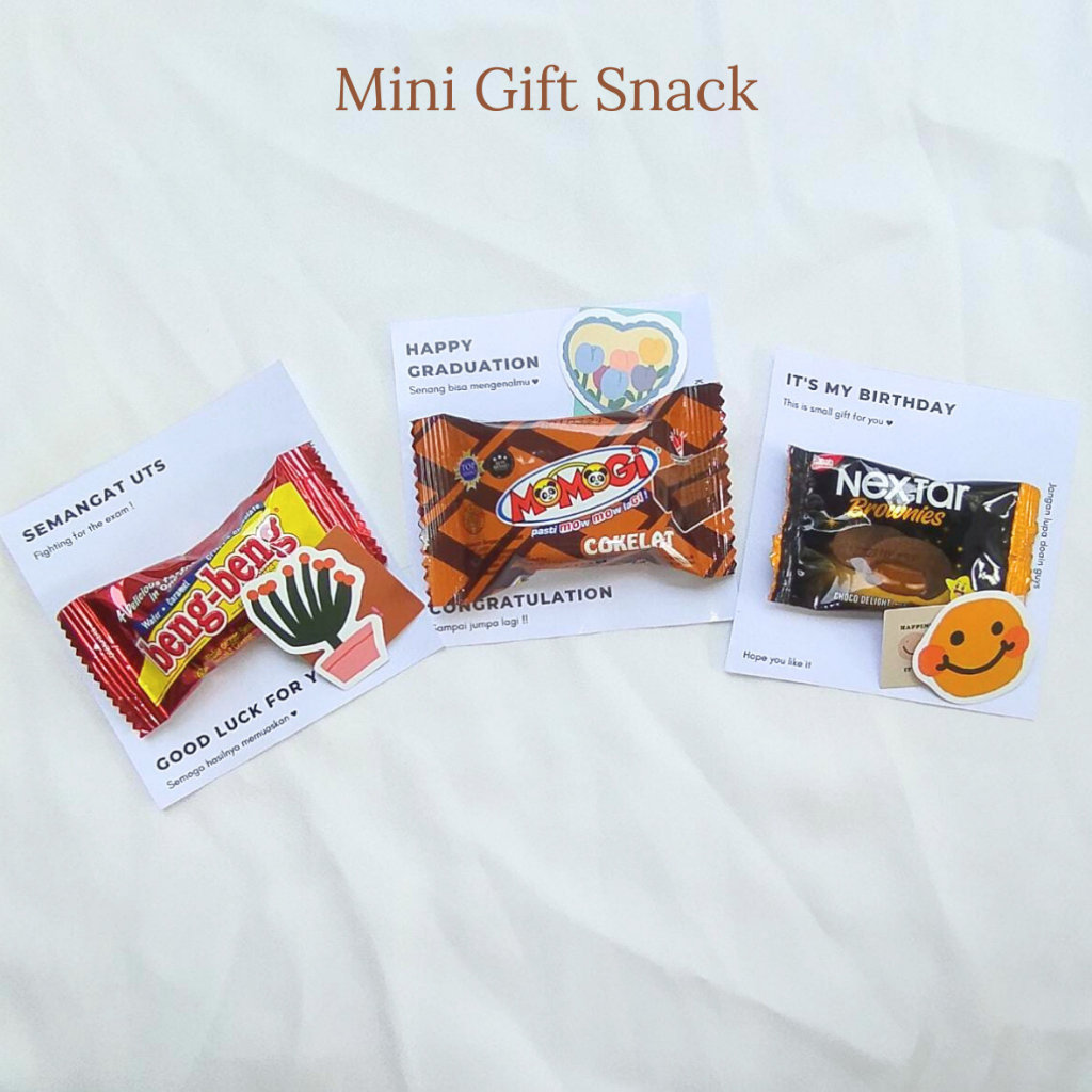 

Part 2 | Mini Gift Snack - Gift Snack Free Stiker - Snack Hadiah - Kado mini - Hadiah mini