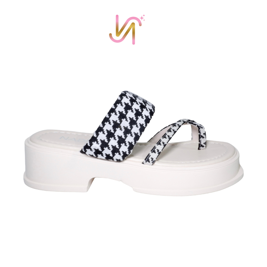 Nadilastuff Haechan Platform Sandal Wanita korean Style Hak Tahu Ringan