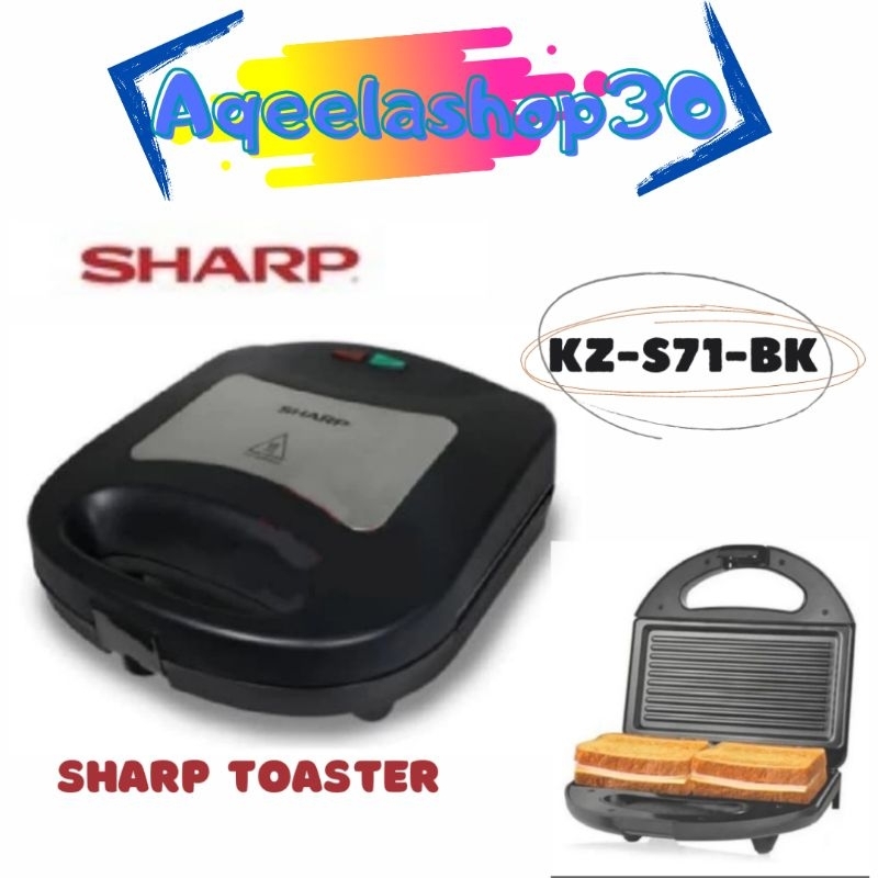 SHARP SANDWICH TOASTER KZS-71-BK PEMANGGANG ROTI SHARP