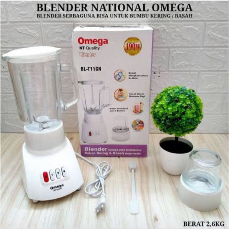 BLENDER NT OMEGA QUALITY KACA 2 IN