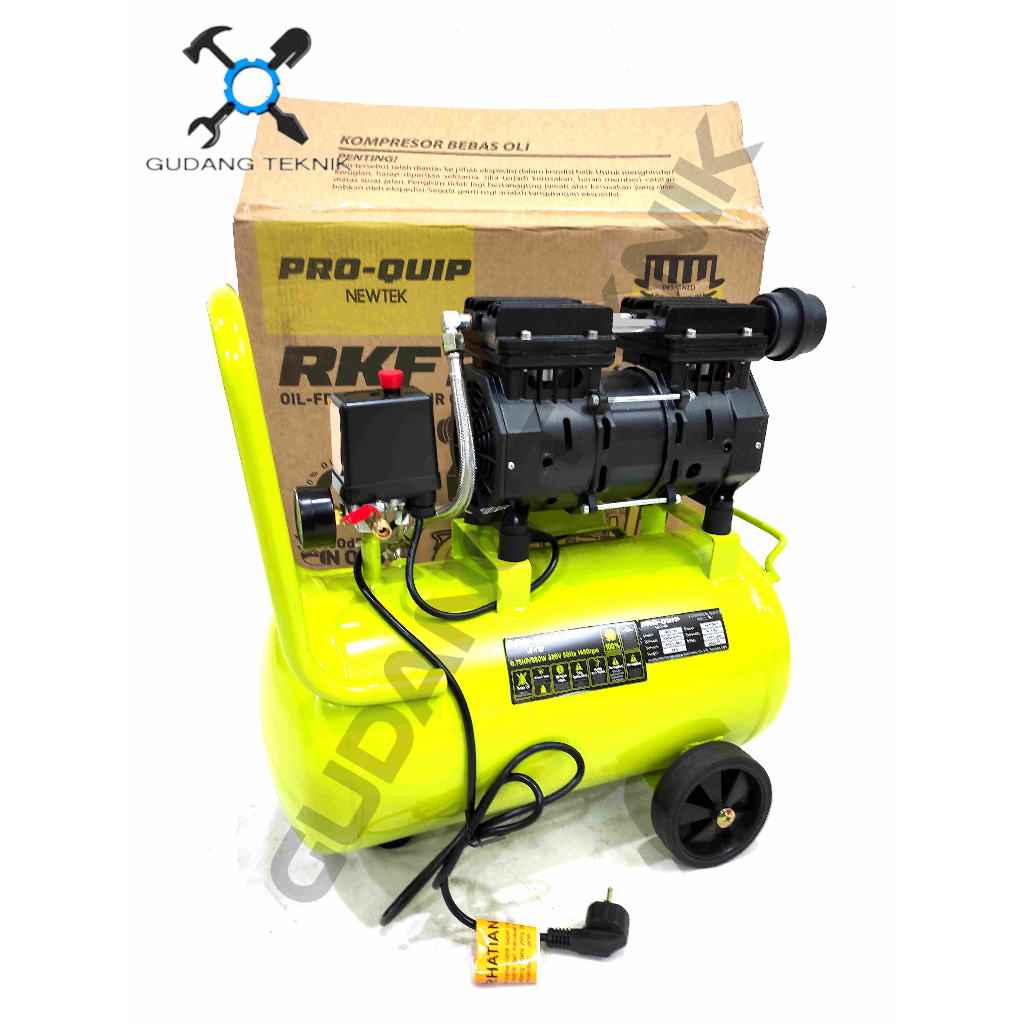 Kompresor Angin 10L OILESS Listrik RKF10 PROQUIP 0.75Hp / Air Compressor Udara Tanpa Oli 10 Liter 1 RKF 10 RKF-10 PRO QUIP PROQUIP