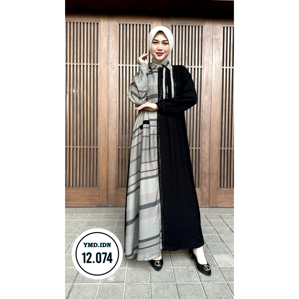 PGMTA - Gamis Premium YMD 12074 Aswan Fauzan Fashion Muslim Hijab Terlaris