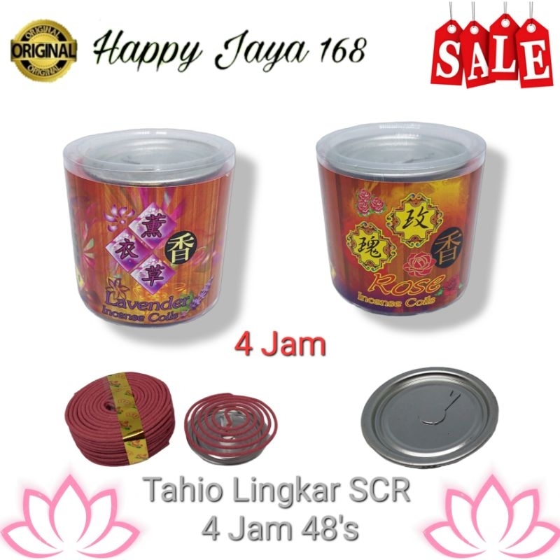 Tahio Hio Dupa Lingkar Putar Bulat SCR 4 Jam Isi 48 pcs