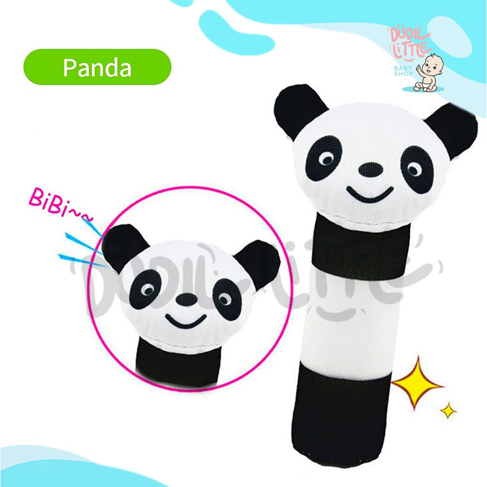 Mainan genggam bayi rattle stick premium boneka tangan model hewan bunyi lembut 100% garansi