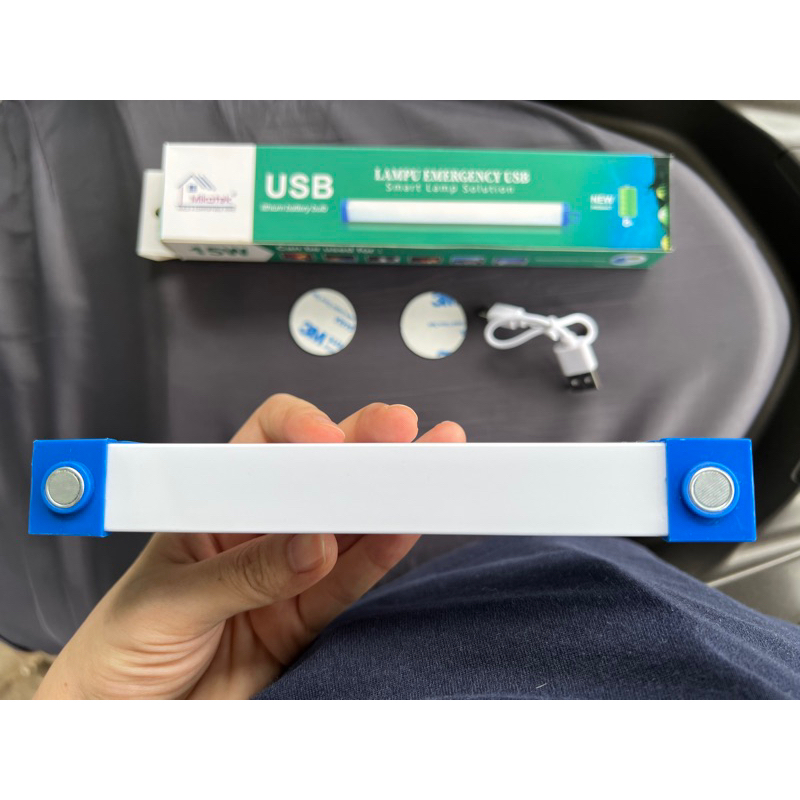 Lampu Emergency USB 15w magnet tempel Mikotek