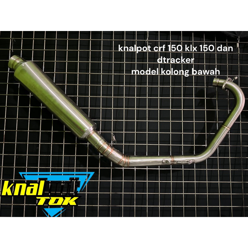KNALPOT KOLONG BAWAH UNTUK CRF KLX DTRACKER WR155 FULL STAINLESS || KNALPOT DTRACKER || KNALPOT WR 1