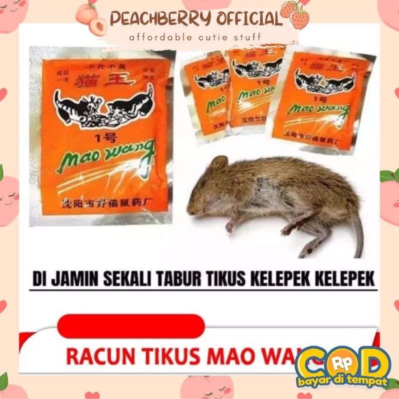 Racun Tikus Mati Kering dan Gak Bau - Mao Wang [𝐎𝐑𝐈𝐆𝐈𝐍𝐀𝐋] Paling Ampuh Langsung Mati di Tempat