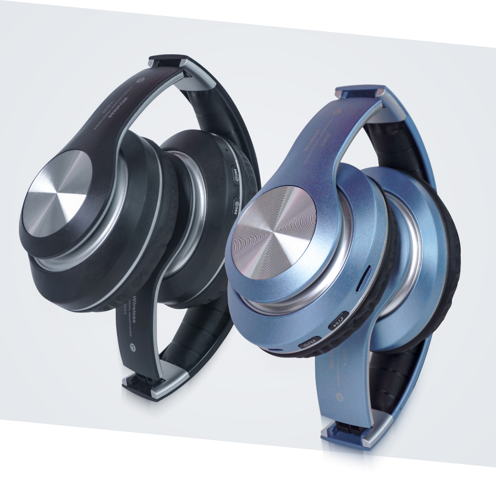 Headset Earphone Bluetooth Gaming Earphone Stereo Headphone Bluetooth Nirkabel Music Over Ear With Mic 9D Dynamic HD Sound For Komputer Laptop Handphone EXTRA BASS - V33