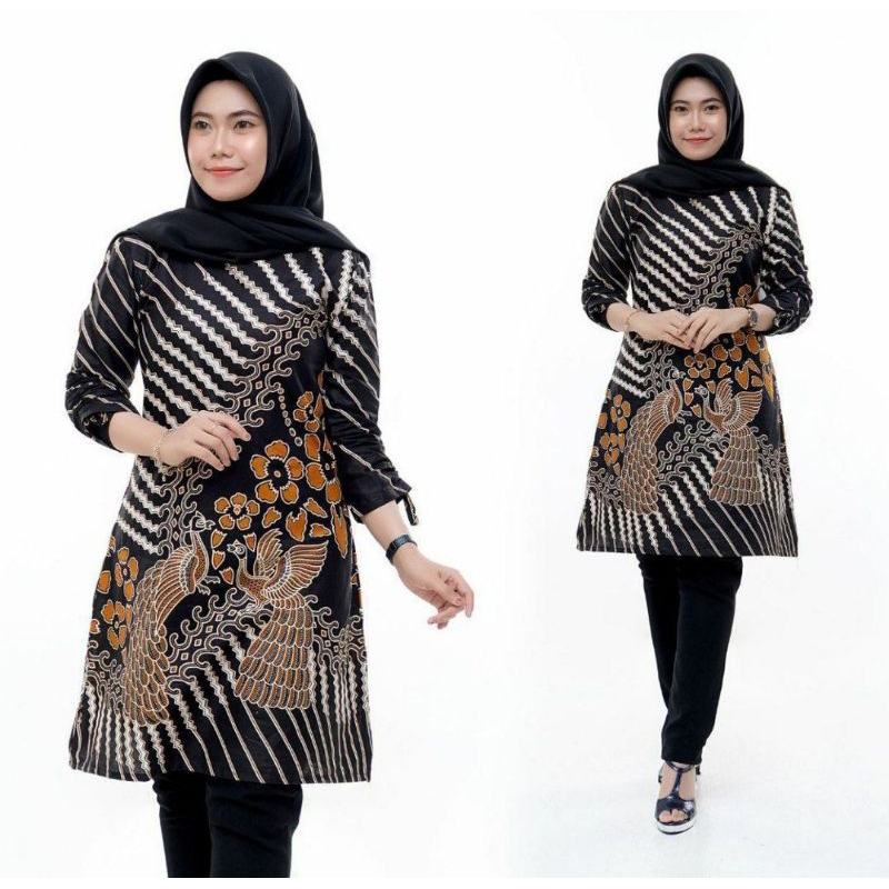 Terlaris SERUT GENES JELITA TUNIC NAVBOR YELBOR WHITBOR CREAMBOR TUNIK BATIK MODERN HRB030 DOLBI DOB