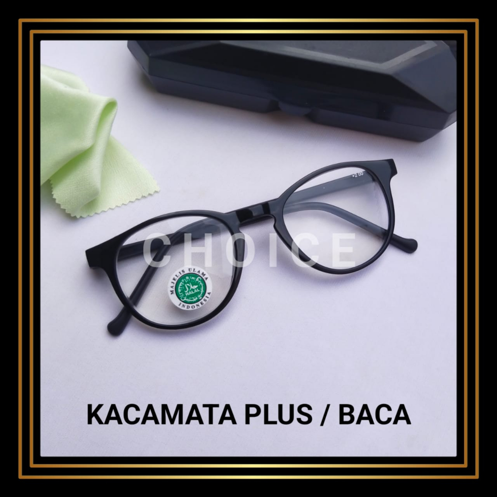 NEW KACAMATA PLUS TERBARU KEKINIAN  UKURAN +0.50 S/D +3.00 UNISEX