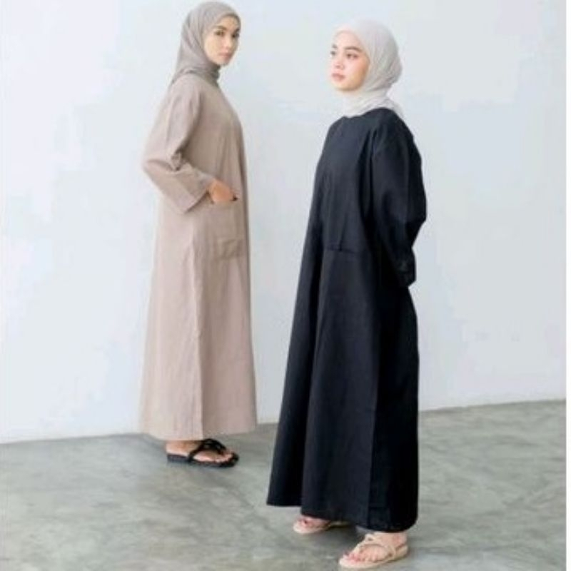 MIDI DRESS - Dress Wanita Terbaru / Mididress Wanita / Long Tunik / Casuall Dress