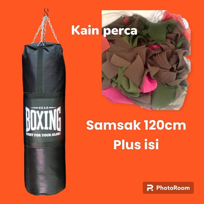 SAMSAK 120cm PLUS ISI 30KILO-Samsak Tinju-Samsak Gantung MMA Muaythai