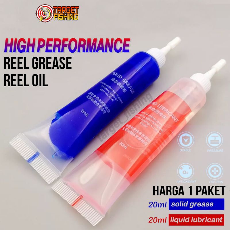 High Performance Grease &amp; Oil (1paket) - Oil dan Grease untuk Maintenance Reel BC / Spinning