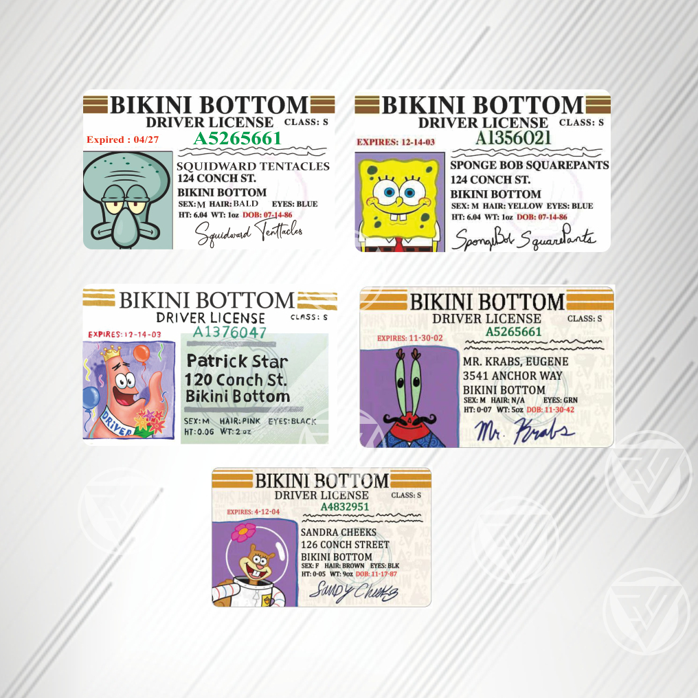 [READY] Stiker ATM Hologram SIM Bikini Bottom