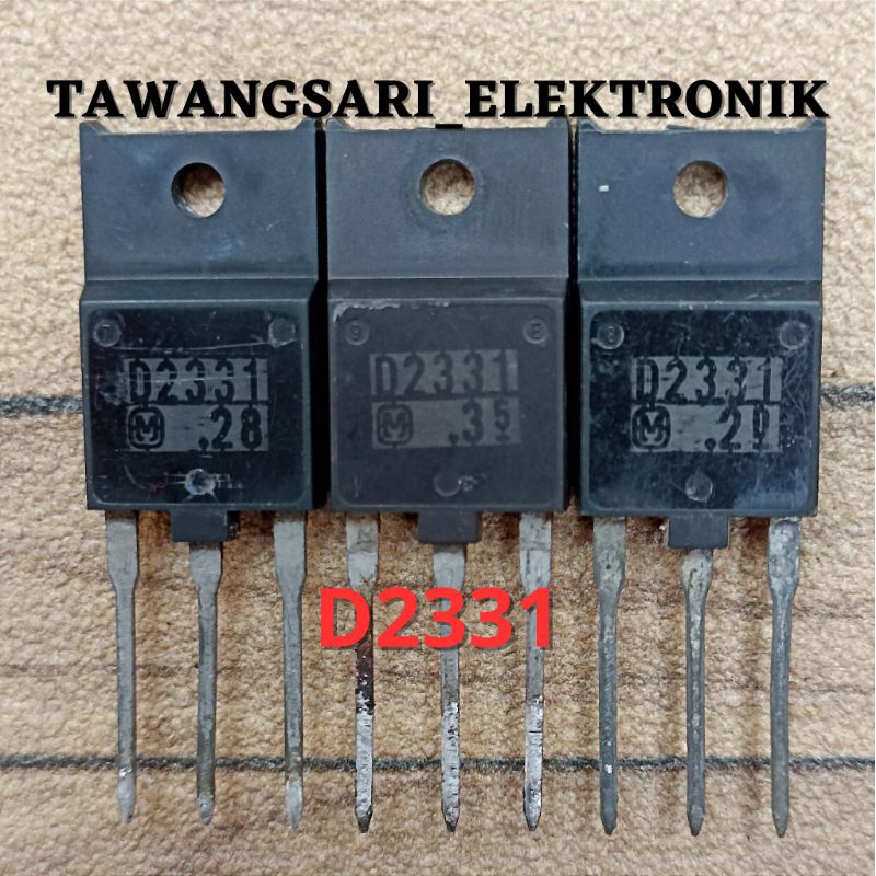 transistor cabutan tv tabung d2331 tr horizontal D2331 original
