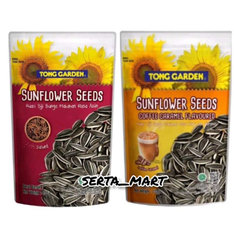 

Tong Garden Sunflower Seeds 130gr - Kuaci Biji Bunga Matahari - Salted / Coffee Caramel