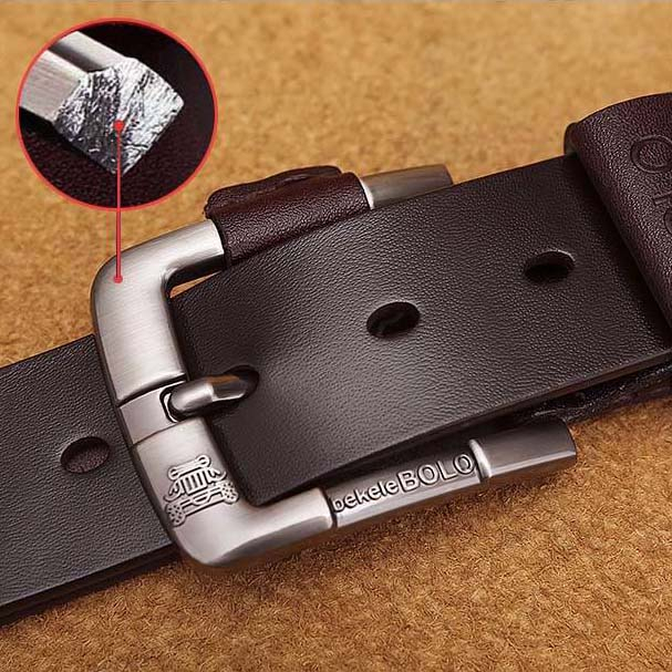 COD ikat pinggang kulit pria trendy JEEP sabuk formal kerja import kulit asli